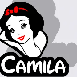 Snow white with name Camila (and without name) on Led Box  samelayer
