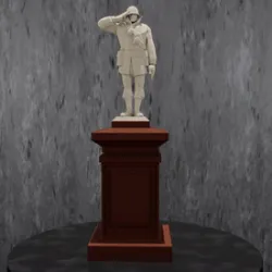 Soldier Saluting Statue