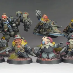 Space Dwarfs (4 bikes, drivers, walker, and minis)