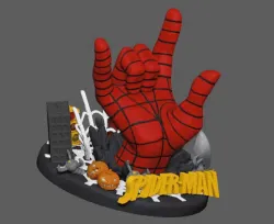 SPIDERMAN COMICS HAND  PS4 PS5 CONTROLLER HOLDER ANIME CHARACTER 3D PRINT