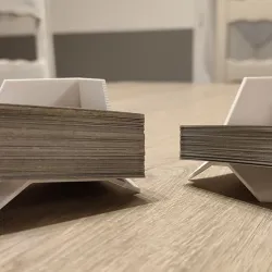 Stackable card tray
