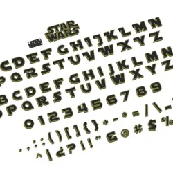 STAR WARS LETTERS AND NUMBERS (2 colors) LETTERS AND NUMBERS | LOGO