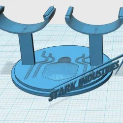 STARK INDUSTRIES' SPIDERMAN web thrower/Stand throw webs stand