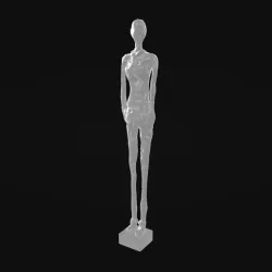 Statuette of a long-legged man