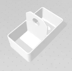 Storage box with 2 compartments