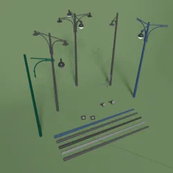 Street Lights collection 1:43, 1/43, 1:50, 1/50, 1:64, 1/64 kit