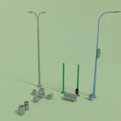 Street Objects collection 1:43, 1/43, 1:50, 1/50, 1:64, 1/64, 1/72, 1:87 kit