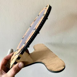 Textile Stencil holder for fishing lures