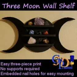 Three Moon Crystal Display Shelf Multiple Parts
