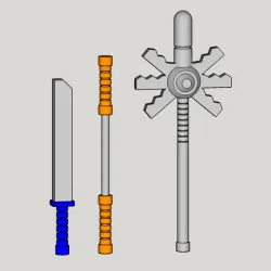 TMNT Mini Mutants Weapons