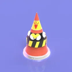 Traffic Mega Cone (Megaman Fanart)