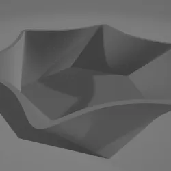 Twisted exagon pot