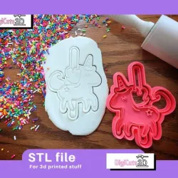 Unicorn Carrousel cookie cutter STL File -  Unicorns Cookie Cutters