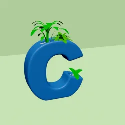 Vase C - Alphabet Vases Collection Letters - STL Printable