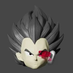 Vegeta Helmet Full Size (Including Majin Variation)