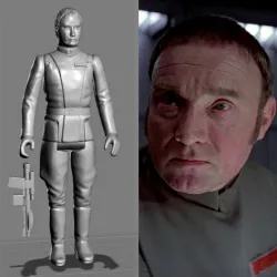 VINTAGE STAR WARS KENNER-STYLE GENERAL CASSIO TAGGE ACTION FIGURE