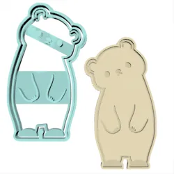 Winter Bear Cookie Cutter