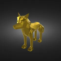 Wolf low-poly