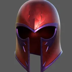 X-MEN - Magneto Helmet - Mask Fan Art Cosplay 3D Print with BONUS Low Poly version