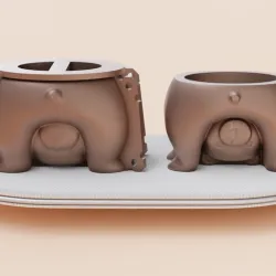 Yoga Bear Pot Mold