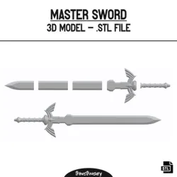 Zelda Master Sword 3D models - STL files