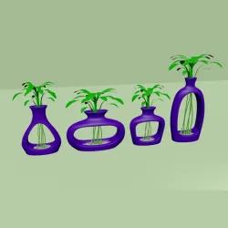 04 Empty Vases Collection - Modern Plant Vase - STL Printable