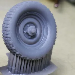 1:.35 French Jeep Wheels