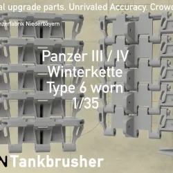 1/35 Winterkette Type 6 - worn - for Panzer III and Panzer IV #352501010