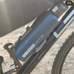 1L Aluminum BIcycle bottle holder for Quechua (Decathlon bottles)