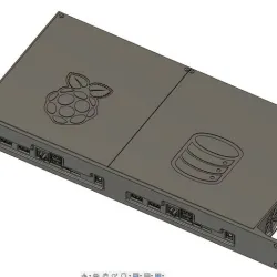 1U PI NAS, RACK MOUNT 2x RASPBERRY PI CM4