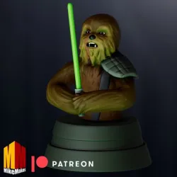 3D Printed Wookie Model from Star Wars: The Bad Batch