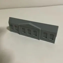 5 factory halls with schedule roof 1:120 for model railroad