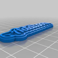 Addison-Multiline Tag or Keychain
