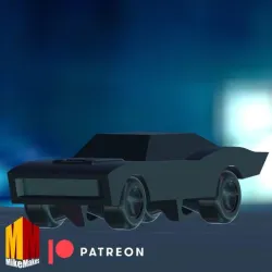 Batmobile Toy- Support-Free Toy & Print-in-place from The Batman (2022)"