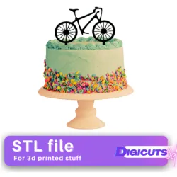 Cake Topper Bike STL file