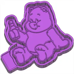 Care Bear Beer FRESHIE MOLD - SILICONE MOLD BOX