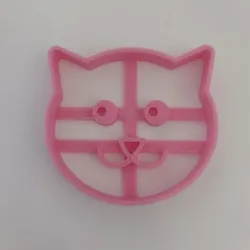 cat face cutter and cookie cutter stamp