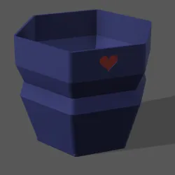 Cute Heart Planter Pot