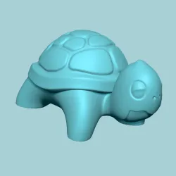 Cute Turtle Miniature - STL Printable