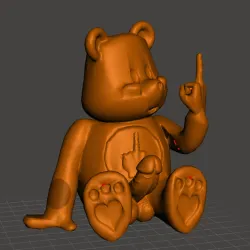 Don't care bear  with dick