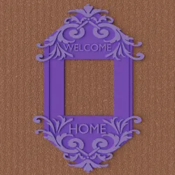 Door bell frame