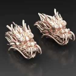 Dragon Earring STL 2$