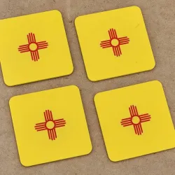Drink Coasters - New Mexico Flag