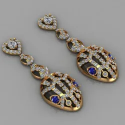 Earring STL CAD File 2$