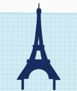 Eiffel Tower Cake Topper
