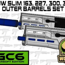FGC-6 MKI/MKII: UNW 163, 227, 300, 370 SLIM Outer barrels set