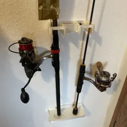 Fishing Rod Wall Mount - Rack - fishing rod holder