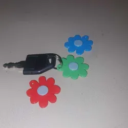 Flower key ring