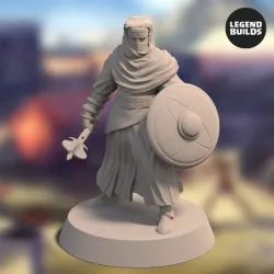 FREE – Night’s Cult Follower With Mace – Pose 1 – 3D printable miniature – STL file