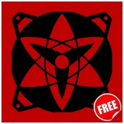 FREE! - SHARINGAN EYE | NARUTO - FAN COVER 120 MM